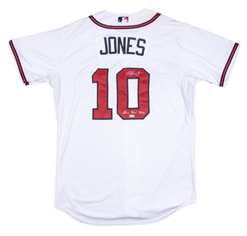 2012 Chipper Jones Game Used And Signed Atlanta Braves Home Jersey (MLB Authenticated & JSA)